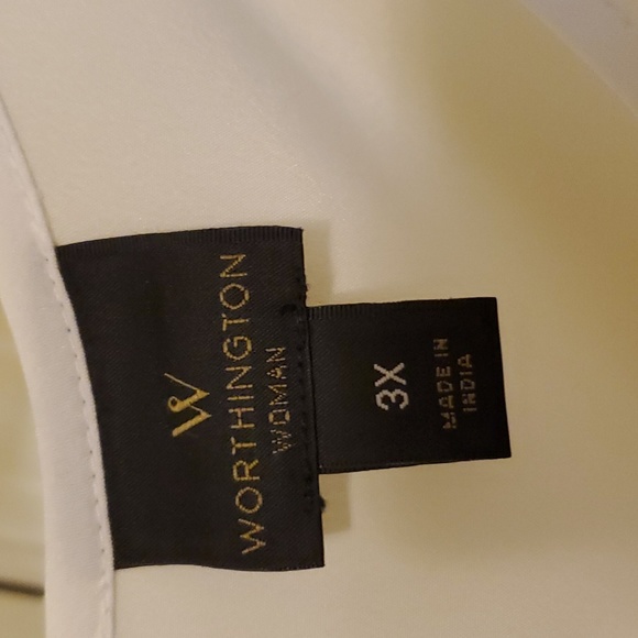 Worthington white sleeveless blouse - Picture 2 of 4